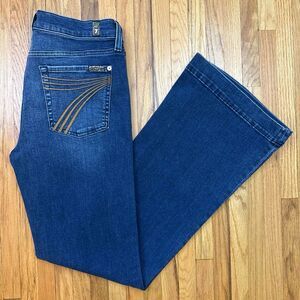 7-for-all-mankind Women's Blue and Navy Jeans